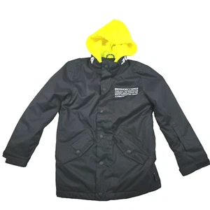 DC Shoes Union Jacket Youth Size 10 M Snow Rain Proof 10K Black Hooded - Picture 1 of 10