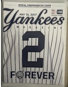 NY YANKEES DIREK JETER PROGRAMA DE NÚMEROS RETIRADOS 2017 #2 FOREVER MONUMENT PARK - Imagen 1 de 3
