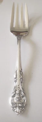 Tenedor de carne fría Gorham King Edward de plata esterlina maciza - sin monograma Foto 1 de 4