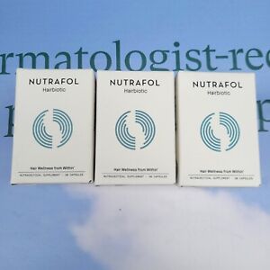Lot of 3 Bottles Nutrafol Hairbiotic Hair Growth Supplement