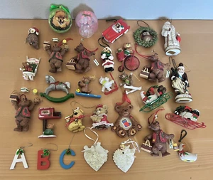 Assorted Mixed Lot Various Holiday Christmas Tree Decoration Ornaments Figurines - Picture 1 of 3