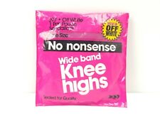 No Nonsense Wide Band Knee Highs Socks Off White Off-WhiteNylon Pantyhose USA 