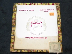 MACANUDO MONTEGO Y CIA H.R.H. PRINCE PHILIP CAFE  EMPTY WOODEN CIGAR BOX - Picture 1 of 5