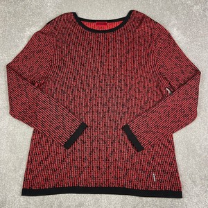 black and red hugo boss jumper