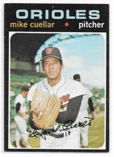 MIKE CUELLAR 1971 Topps Baseball card #170 Baltimore Orioles EX+