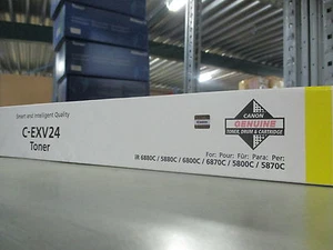 2450B002 CANON IR6880C 5880C C-EXV24 TONER YELLOW Toner Cartridge BRAND NEW - Afbeelding 1 van 1