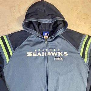 NFL Seattle Seahawks Lightweight Full Zip Hoodie Jacket Size XL —No Drawstring - Picture 1 of 6