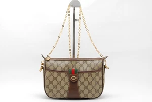 Vintage Gucci Sherry Crossbody Shoulder Bag Purse PVC - Picture 1 of 18