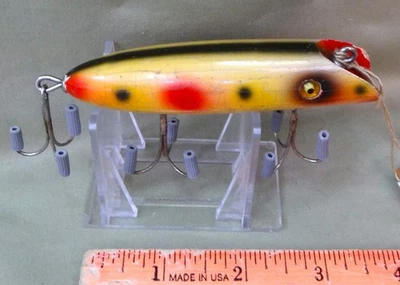 South Bend 3 3/4 In. GE, Bass Oreno, Strawberry Color, C. 1930's - Image 1 of 4