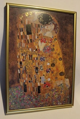 Bild Kunstdruck Luka  Gustav Klimt 'Der Kuss' Jugendstil  - Bild 1 von 4