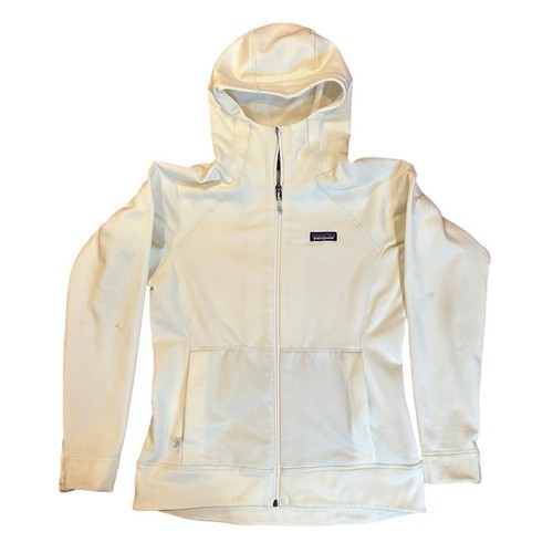 OFF WHITE Felpa con cappuccio PATAGONIA Off White Slopestyle pile invernale donna taglia MEDIA