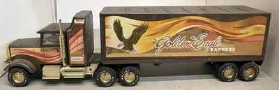 Винтажный Nylint Golden Eagle Express 18 Колесный Полутрактор Прицеп Грузовик Игрушка - Изображение 1 из 4