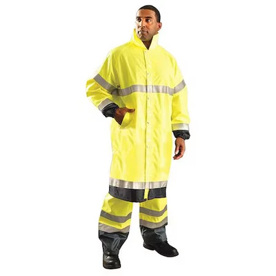 Chaqueta de Lluvia Occunomix Lux-Tjre-Yl, Poliéster, Clase 3 R, Amarillo, L Foto 1 de 2