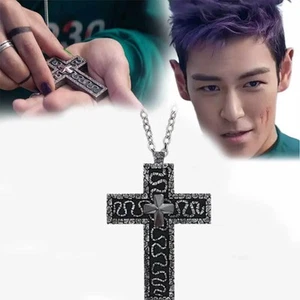 Cross Pendant Necklace - 3D Printed Grey Black Mint Box Fan Art HOT - Picture 1 of 10