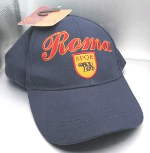 Neu mit Etikett AS Roma SPQR Logo verstellbar marineblau Mütze Kappe - Fußball Italien Gr. 58/L - Bild 1 von 5
