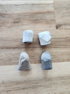 Lot Of 4 Civil War Dug Bullets From Unknown Location - Picture 1 of 4