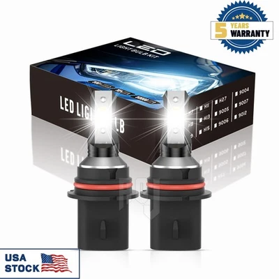 For Dodge Stratus 1995-2006 2pcs 9007 LED Headlight High/Low Beam Bulbs Kit — 第 1/4 张图片