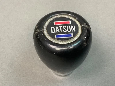 Botão de câmbio Datsun vintage de couro envolto 240, 280, Z 510 pick up - Imagem 1 de 4