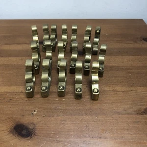 victorian stair rod brackets brass 18 - Picture 1 of 8