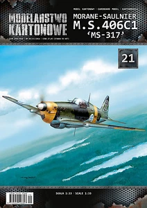MODEL KARTONOWY 021 - M.S.406C1 'MS-317' - 1/33 paper model - Picture 1 of 4