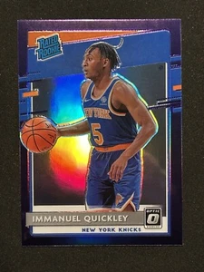 2020-21 Donruss Optic Purple #175 Immanuel Quickley KNICKS RR - Bild 1 von 2