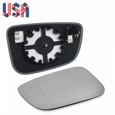 Left Driver Side Mirror Glass w/Blind Spot for 2017-2022 BMW 530i 540i 740i - Image 1 of 4