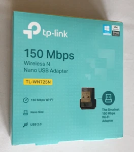 TP-Link TL-WN725N Wireless Nano USB Adapter 150 Mbps 2.0 WiFi Netzwerkadapter - Bild 1 von 2