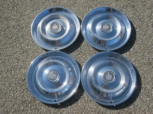 Genuine 1960 Mercury Medalist Monterey 14 inch hubcaps wheel covers - Picture 1 of 24