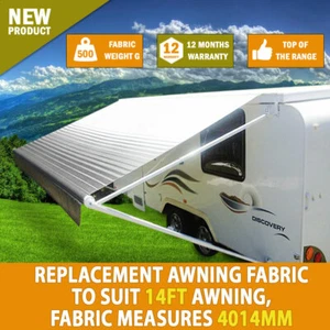 NEW 14 Ft Awning Replacement Caravan Roll Out Awning PVC Vinyl Fabric Carefree - Picture 1 of 5