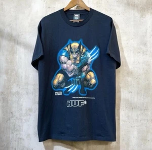 HUF x Marvel Wolverine Brooding Adult Large T-Shirt Black SS Deadpool - Picture 1 of 5