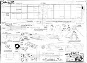 HEARNS HOBBIES GLADIATOR CONTROL LINE STUNT PLAN - Picture 1 of 1
