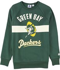 STARTER Womens Green Bay Packers Sweatshirt Green Medium