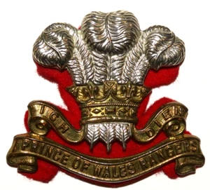 INSIGNIAS DE GORRA MILITAR BRITÁNICA, El Príncipe de Gales Rangers, Segunda Guerra Mundial, Ejército Canadiense - Imagen 1 de 3