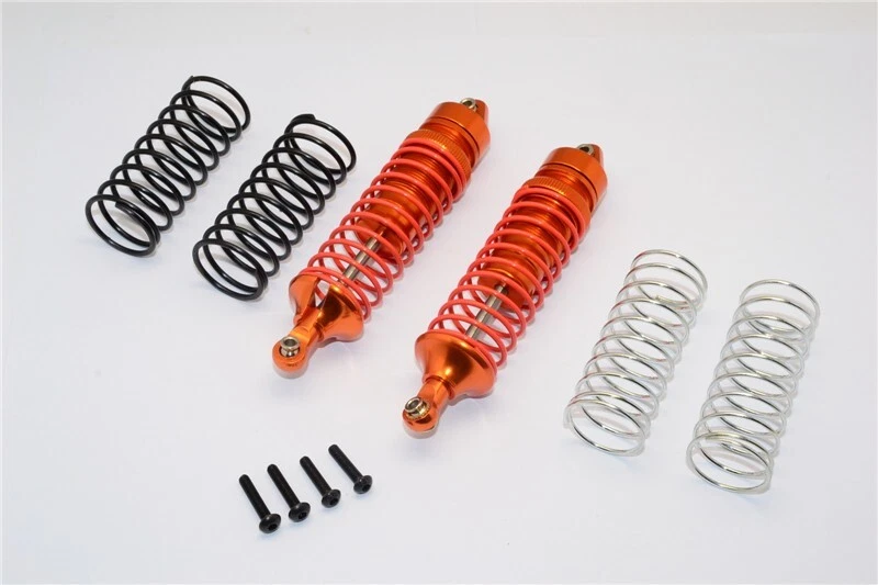 GPM Orange Aluminum Rear Shocks for Traxxas 2WD & 4x4 Slash Rustler Stampede - Image 1 of 1