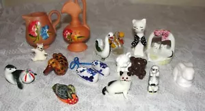 16 minas de cerámica, porcelana, plástico, Delft azul, animales de vidrio, jarras, etc. - Imagen 1 de 14