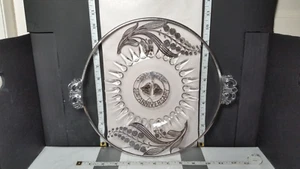 25th Silver Anniversary Platter/Plate - Flower, Bells, Metal Overlay / ITEM 002 - Picture 1 of 6