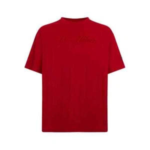 AC Milan Regular Fit Logo T-Shirt Men's L Red Crewneck Pullover Short Sleeve - Picture 1 of 15