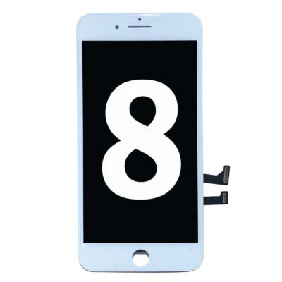 For iPhone 8 White Complete Lcd Digitizer Touch Screen Replacement Assembly - Image 1 of 4