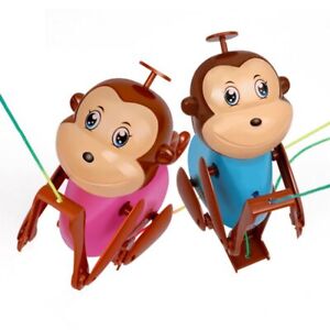 Mechanical Pull-and-Climb Baby Monkey Toy Cartoon Rope Climbing Monkey   Girls