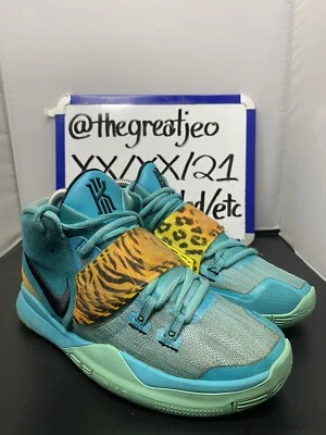 Zapatos de baloncesto Nike Kyrie 6 GS Irving Oracle Aqua negros talla 4,5Y BQ5599-300 Foto 1 de 4
