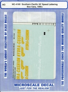Microscale Decals HO MC-4160 Southern Pacific 50' Speed Lettering Box Cars 1995+ - Picture 1 of 1