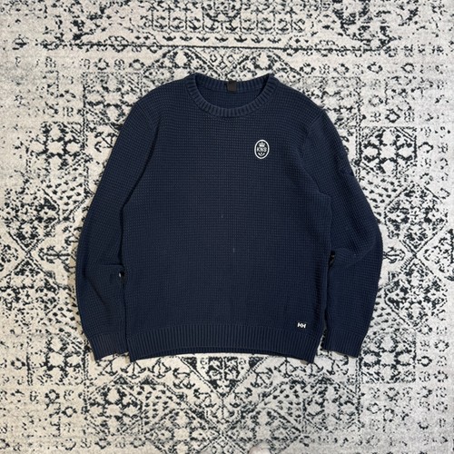 GUCCI Maglione vintage Helly Hansen unisex blu navy cotone taglia M Y2K anni 90 vestibilità casual