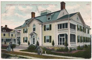NORFOLK VA Postcard CONNECTICUT STATE BLDG. Jamestown Exposition VIRGINIA 1907 - Picture 1 of 2