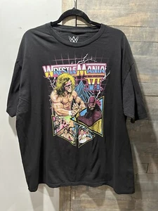 Neu mit Etikett WWE Wrestlemania VI 6 T-Shirt Größe 2x schwarz Ultimate Warrior Piper Savage - Bild 1 von 4