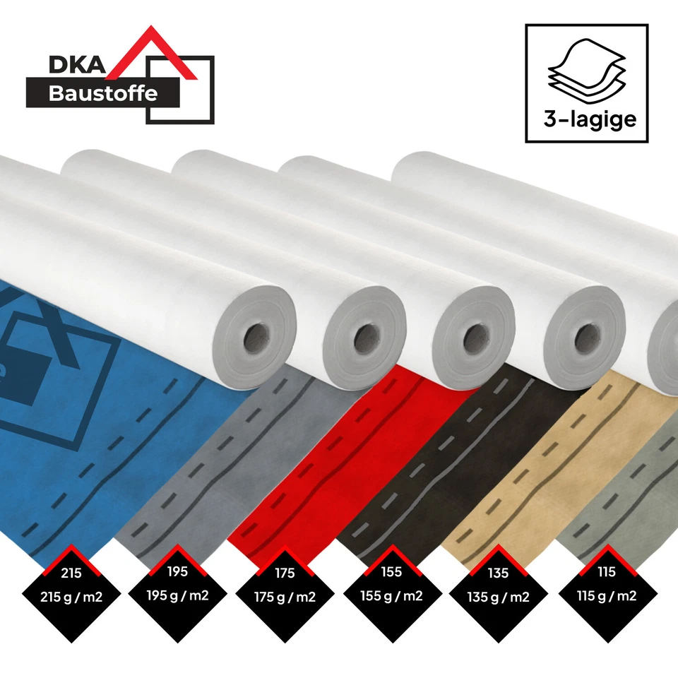 Unterspannbahn Dach Unterdeckbahn 115g - 260g Dachbahn Dachfolie Schalungsbahn - Bild 1 von 1