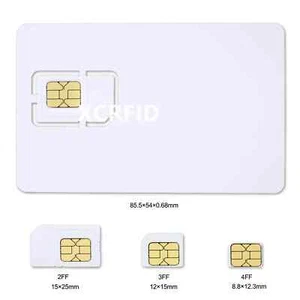 New SIM USIM Card 4G LTE WCDMA GSM Blank Mini Nano micro writable - Zdjęcie 1 z 4