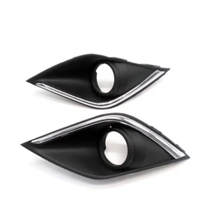 Pair Fog Light Cover Bezels Trim Left&Right For 2017-2019 Mitsubishi Outlander - Picture 1 of 7