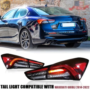Rear Tail Lights Lamp For Maserati Ghibli 2014-2022 Upgrade Assembly DRL Running - Picture 1 of 21