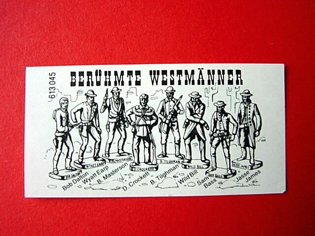 1993 D Berühmte WESTMÄNNER  BEIPACKZETTEL - Bild 1 von 1
