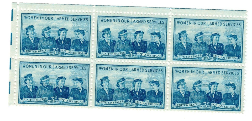 1952 US STAMP Scott #1013 6-Block  3c FVF MNH - Image 1 of 1